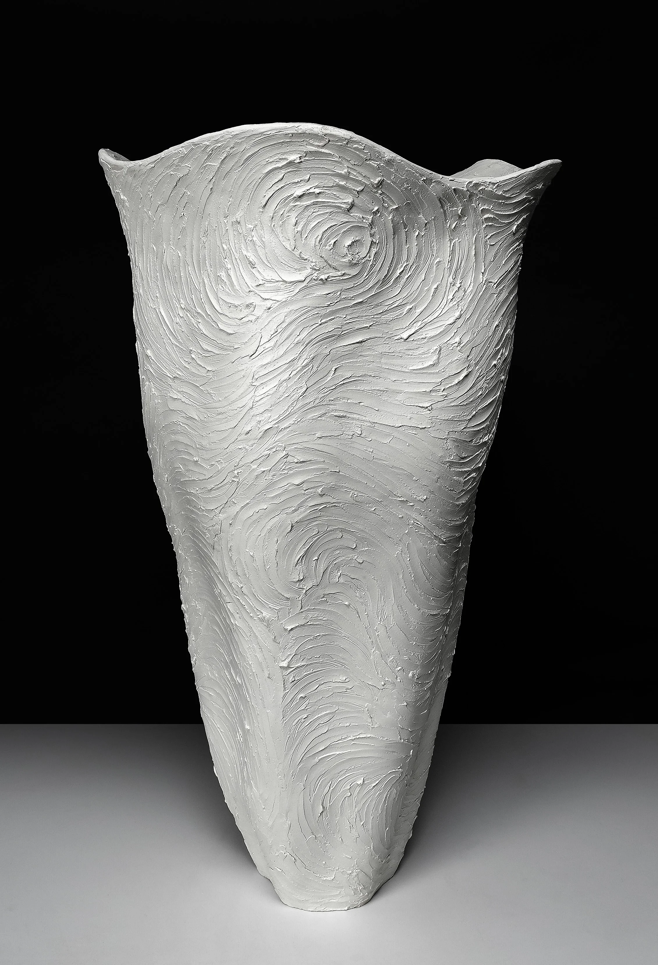 Textured Vessel in White - No 121 — Beverly Morrison